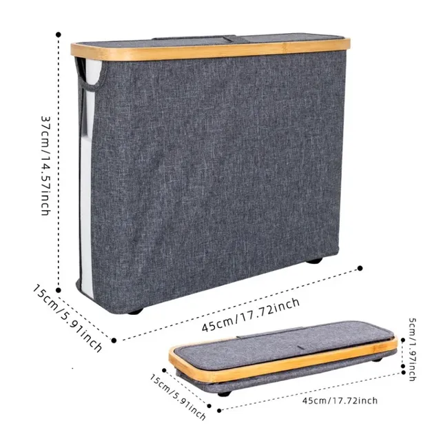 Porte-papier hygiénique pliable de grande capacité blanc… – vue 4