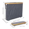 Porte-papier hygiénique pliable de grande capacité blanc… – vue 4