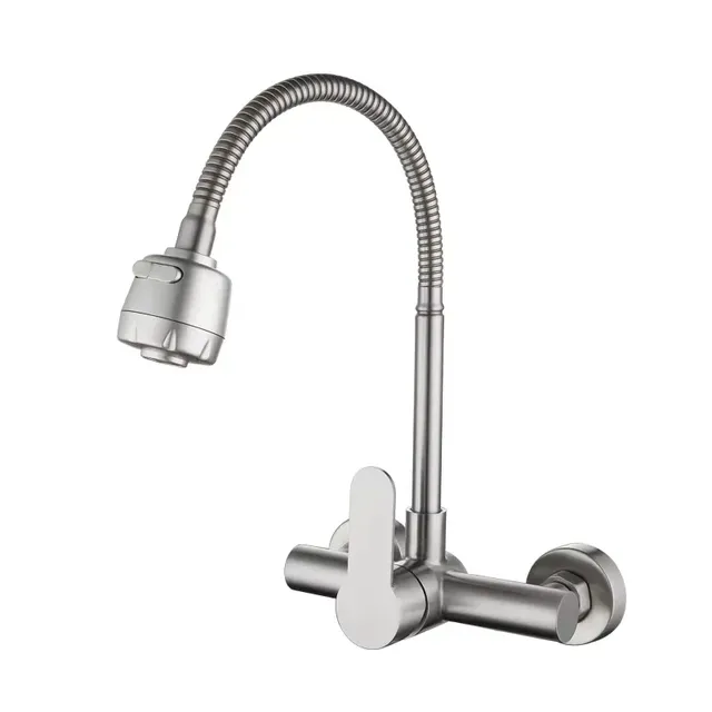 Robinet de cuisine noir/brossé – vue 4
