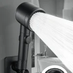 Pommeau de Douche Super Pressurisé, Technologie Noire, Basse Pression d&rsquo;Eau, Spécialisée, pour Usage Domestique