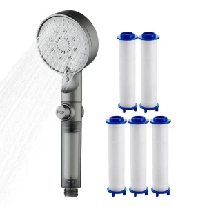 Pommeau de douche filtré à 5 modes, pulvérisateur réglable haute pression avec 5 filtres, ensemble de douche à main à économie d’eau pour maison, camping-car, dortoir Pommeau de douche filtré à 5 modes, pulvérisateur réglable haute pression avec 5 filtres, ensemble de douche à main à économie d’eau pour maison, camping-car, dortoir