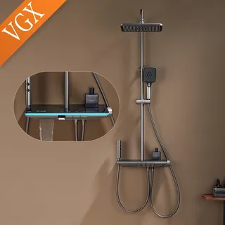 Colonne douche thermostatique numérique affichage température LED…