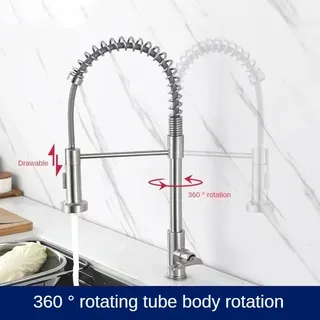 Robinet de cuisine extractible brossé