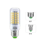 Ampoule LED haute puissance E14 E27 24 36 56 72LED, lampe domestique à économie d&rsquo;énergie, AC220-240W, pour salon, chambre à coucher, éclairage intérieur