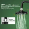 Pommeau douche carré pressurisé compact six buses jets… – vue 2