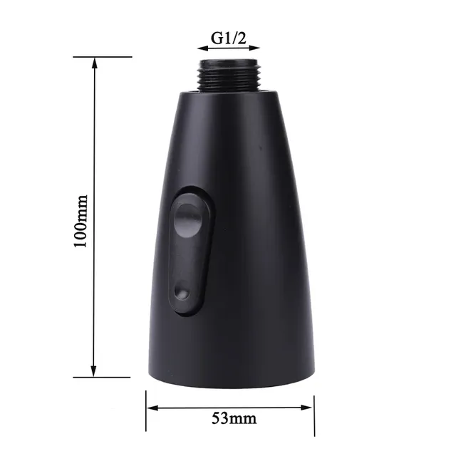 Tête pulvérisation robinet noire buse cuisine domestique… – vue 3