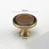 Poignée bouton ronde style vintage rétro tête champignon… – vue 1