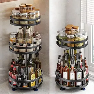 Support de rangement de cuisine rotatif