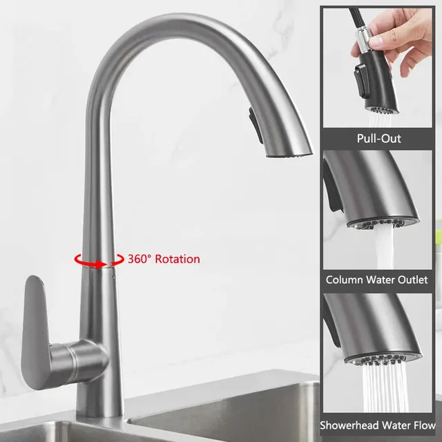 STARON robinet de cuisine extractible tête de… – vue 5