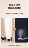Pommeau de douche haute pression noir argent blanc avec… – vue 2