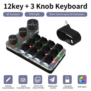 Clavier de jeu mécanique à 3 boutons