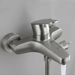 Robinet mitigeur de salle de bains et de douche en acier inoxydable 304, mitigeur de salle de bains chaude et froide, mitigeur de baignoire, ensemble de robinets de douche