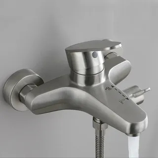 Robinet mitigeur de salle de bains et de douche en acier inoxydable 304