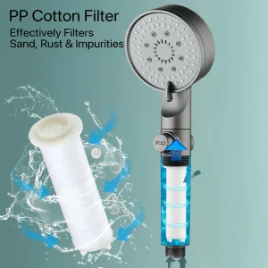 Pommeau de douche à pression Durable en acier inoxydable, ensemble de pomme de douche à pression d’eau réglable, robinet de douche, accessoires de salle de bains Pommeau de douche à pression Durable en acier inoxydable, ensemble de pomme de douche à pression d’eau réglable, robinet de douche, accessoires de salle de bains