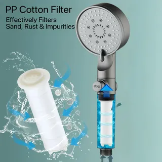Pommeau de douche à pression Durable en acier inoxydable