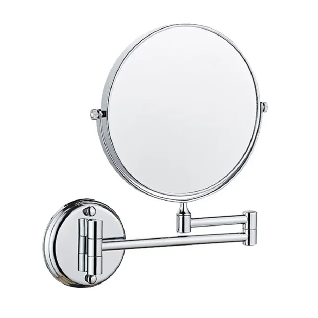 Miroir télescopique rond chromé Double face sans…
