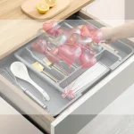 Plateau à ustensiles extensible, organisateur de cuillères en argenterie, couvercle de tiroir, plateau à couverts réglable, organisateur de tiroir de cuisine