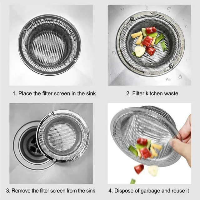 Drain de cheveux Srceen pour aliments de cuisine – vue 5