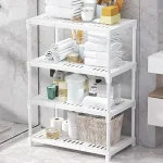 Étagère d&rsquo;assaisonnement au sol T1, rangement de cuisine, four multifonctionnel, micro-ondes, pot