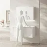 Armoires de salle de bains blanches modernes – vue 6
