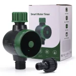 Minuterie d&rsquo;eau intelligente de jardin, 3/4 pouces, Bluetooth, télécommande Alexa Google, retard de pluie, IP55, robinet extérieur, contrôleur chronométré d&rsquo;irrigation
