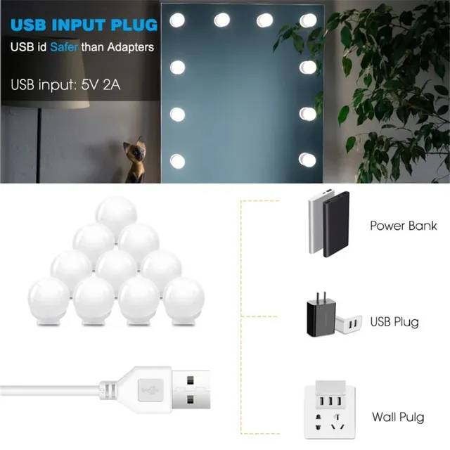 LED professionnel maquillage miroir lumière pour salle… – vue 4