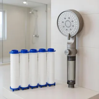 Pommeau de douche avec 5 filtres