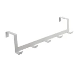 Crochets sur la porte, 5 crochets, organisateur de salle de bain à domicile, porte-vêtements, manteau, chapeau, porte-serviettes, accessoires de salle de bains et de cuisine