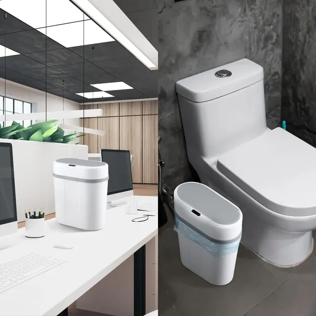 Poubelle de salle de bain avec capteur de mouvement – vue 6