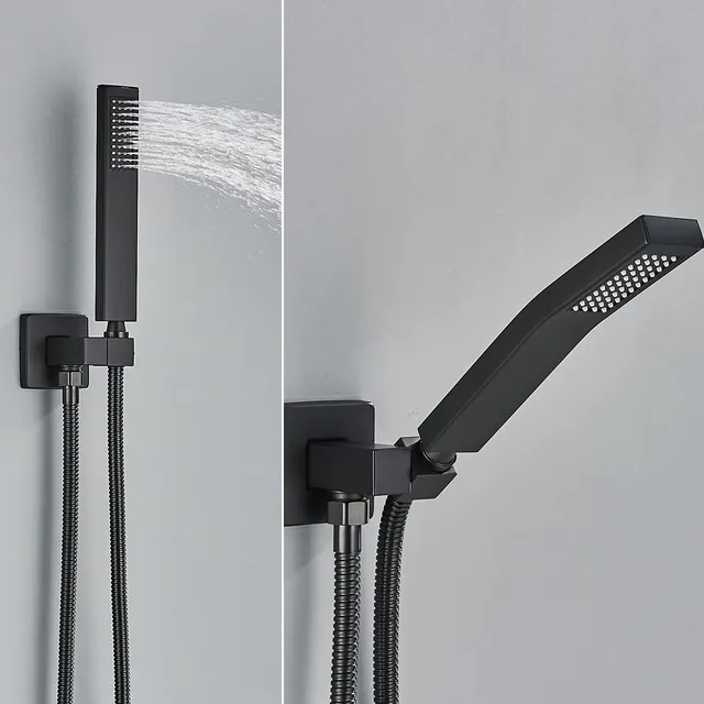 Ensemble de douche de bain noir – vue 3