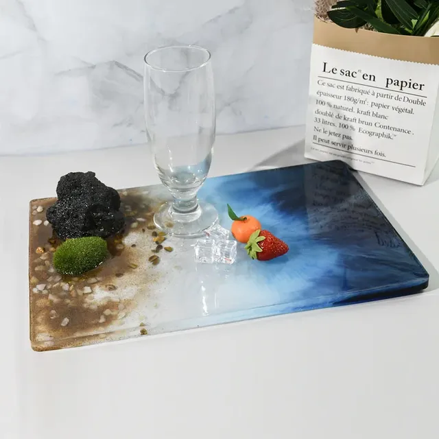 Moule rectangulaire en résine époxy cristal – vue 4