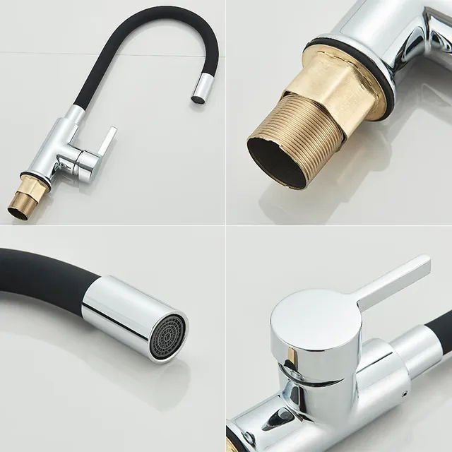Wanmivezlo Robinet d'évier de cuisine Tuyau d'eau… – vue 4