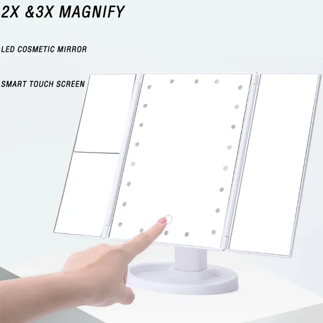 Miroir de maquillage à grossissement 2X 3X