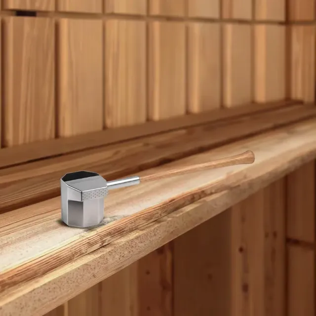 Louche sauna inox design moderne manche bois hêtre… – vue 4