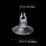 Lot dix ventouses silicone transparentes souples clips… – vue 3