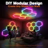 Lampe garage hexagonale RVB contrôlable application… – vue 4