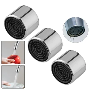 Kit de filtre de robinet de cuisine, lavabo, avec filetage interne de 22mm, aérateur d’évier, buse de filtre de robinet de cuisine remplaçable, 3 pièces Kit de filtre de robinet de cuisine, lavabo, avec filetage interne de 22mm, aérateur d’évier, buse de filtre de robinet de cuisine remplaçable, 3 pièces