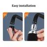 Extension de robinet de filtre de cuisine 3 modes 360 °… – vue 6