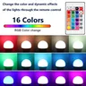 1-10 pièces Super lumineux 20W RGB LED ampoule lampe 24… – vue 3