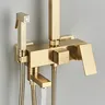 Robinet de douche doré brossé – vue 5