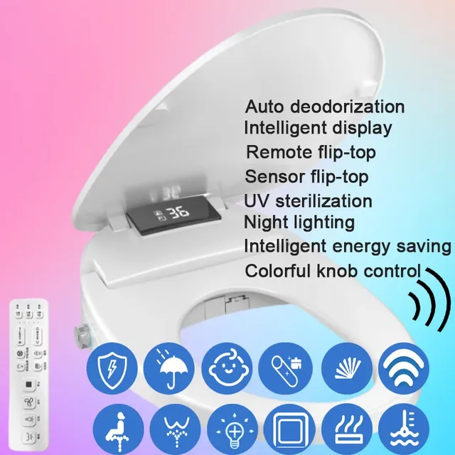WETIPS siège de Bidet à rabat automatique couvercle de…