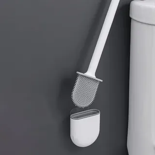 Brosse de toilette murale en silicone