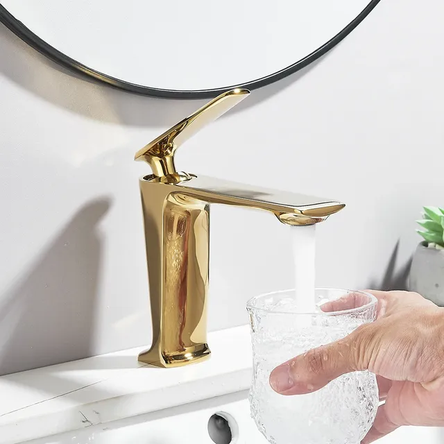 Robinet de lavabo en Nickel brossé – vue 5