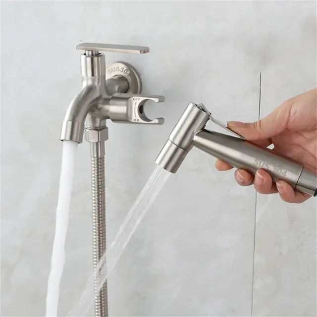 Robinet de salle de bains en acier inoxydable – vue 3