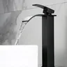 Robinet lavabo cascade noir mat acier inoxydable carré… – vue 4