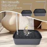Baignoire automatique pour perroquets et oiseaux, baignoire à circulation d&rsquo;eau pour animaux de compagnie, USB, grande baignoire électrique pour oiseaux, fontaine de douche, fournitures pour animaux de compagnie