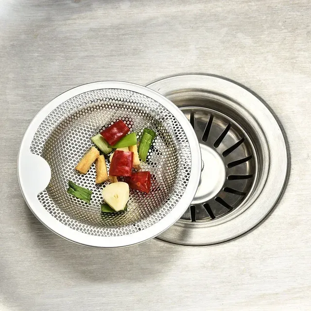 Filtre évier cuisine acier inoxydable maille fine bord… – vue 4