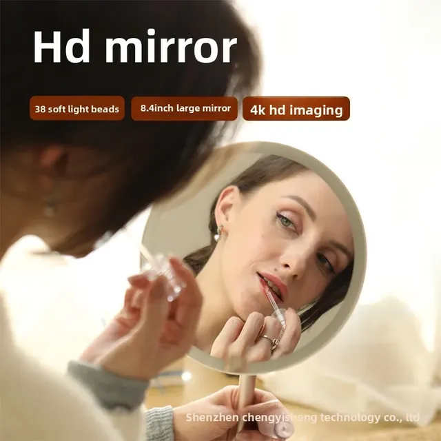 Miroir de maquillage circulaire à LED – vue 2