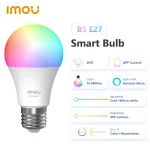 Imou B5(E26/E27)B22 ampoule intelligente contrôle lampe Base lumière à intensité variable lampe à LED Bombilla coloré changeant 9W fonction couleur