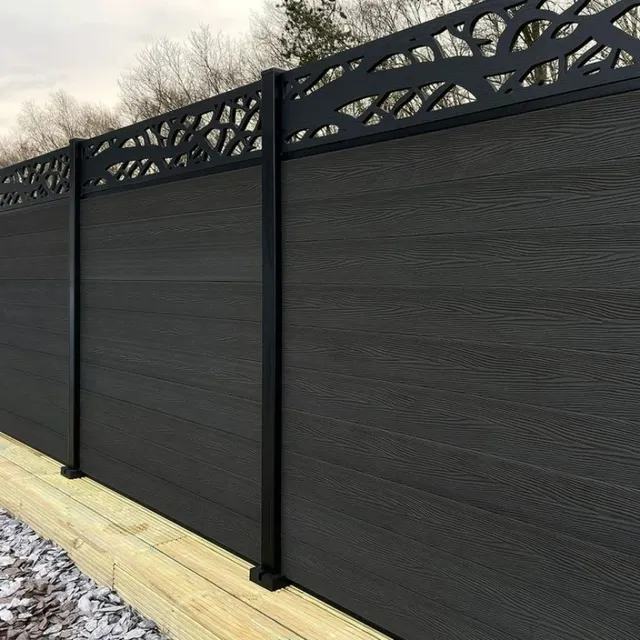6x6ft cadre en aluminium WPC bois Composite panneaux de… – vue 2